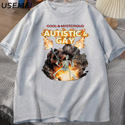 Autistic & Gay Skeleton Tee