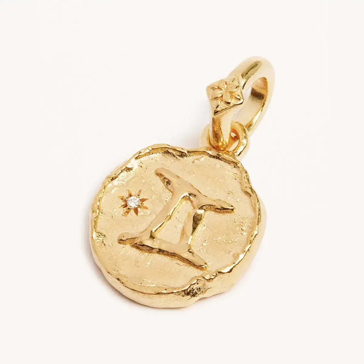 Constellation Vintage Zodiac Sign Coin Pendant Stainless Steel Necklace
