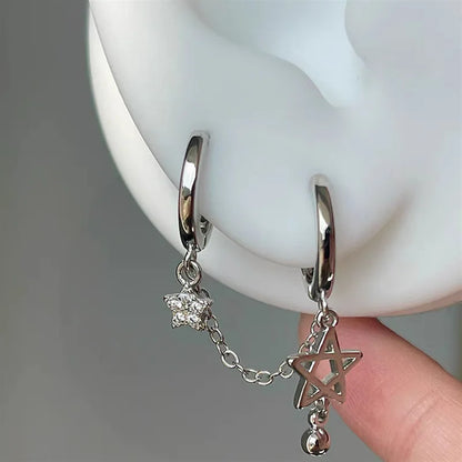 Y2K Star Chain Earring