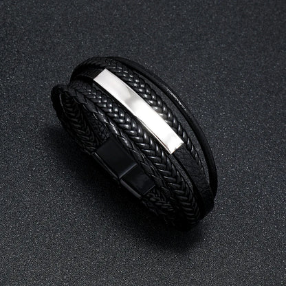 Men’s Braided Leather Bracelet