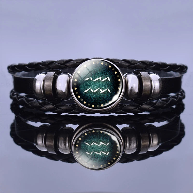 Zodiac Sign Constellation Charm Bracelet