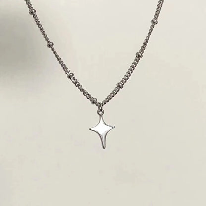 Minimalist Shine Alloy Necklace