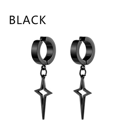 Bold Cross Clip Earrings