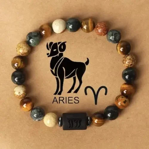 Zodiac Sign Constellation Beaded Charm Bracelet