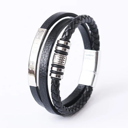 Men’s Braided Leather Bracelet