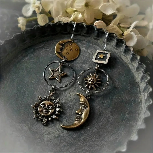 Celestial Charm Statement Earrings