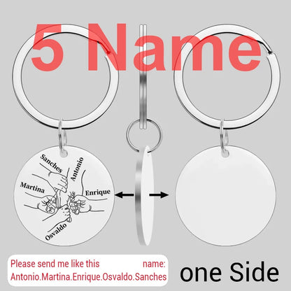 Custom Name Family Keychain