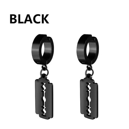 Bold Cross Clip Earrings