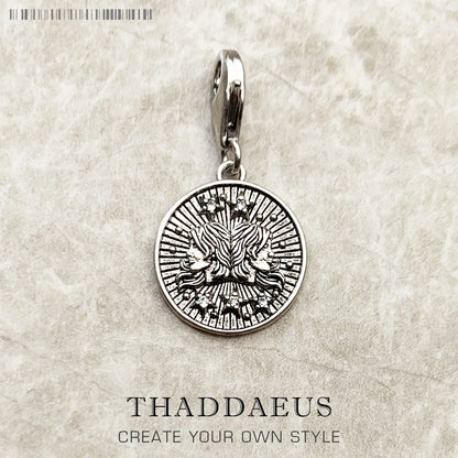 925 Sterling Silver Zodiac Sign Vintage Charm Pendant