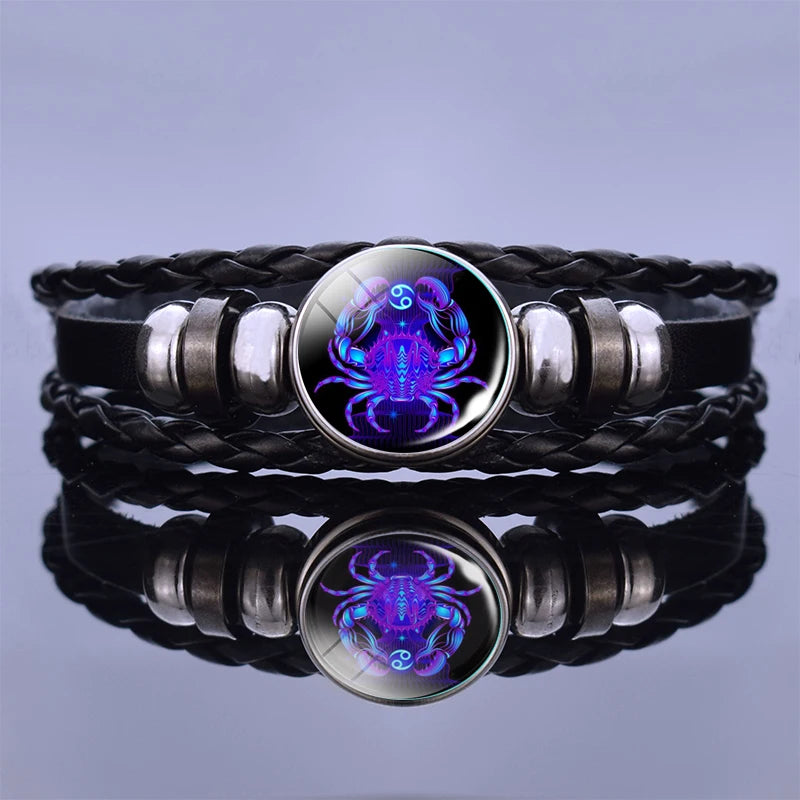 Zodiac Sign Constellation Charm Bracelet