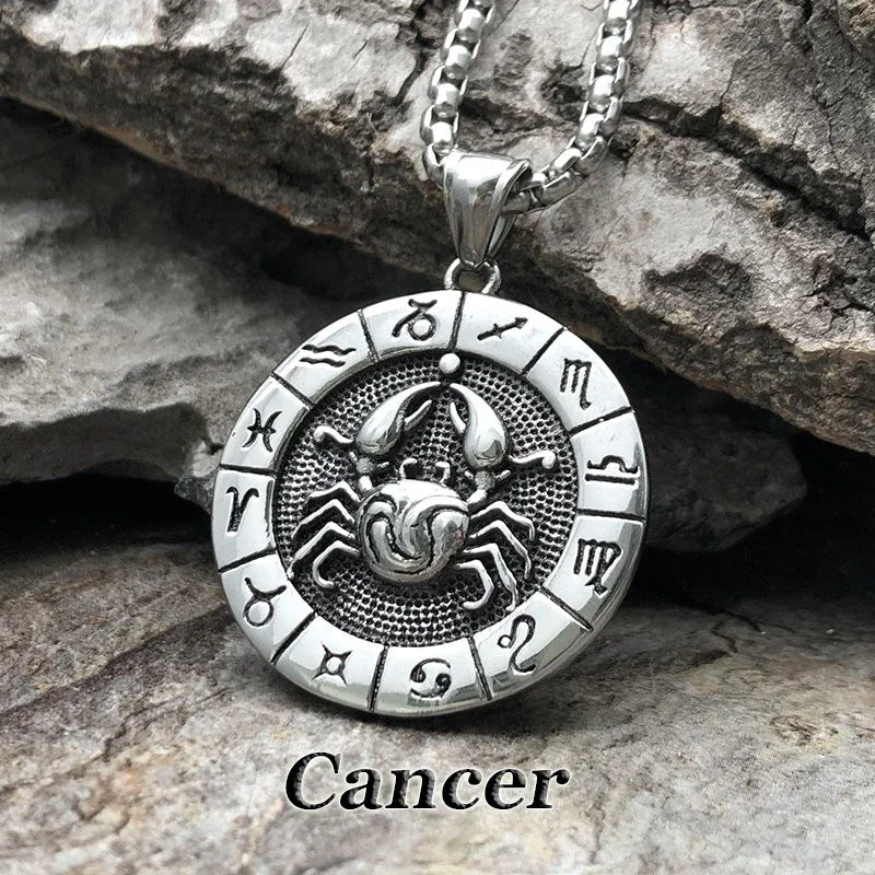 Constellation Zodiac Sign Pendant Necklace