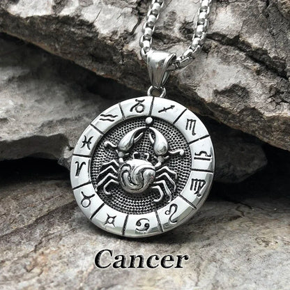 Constellation Zodiac Sign Pendant Necklace